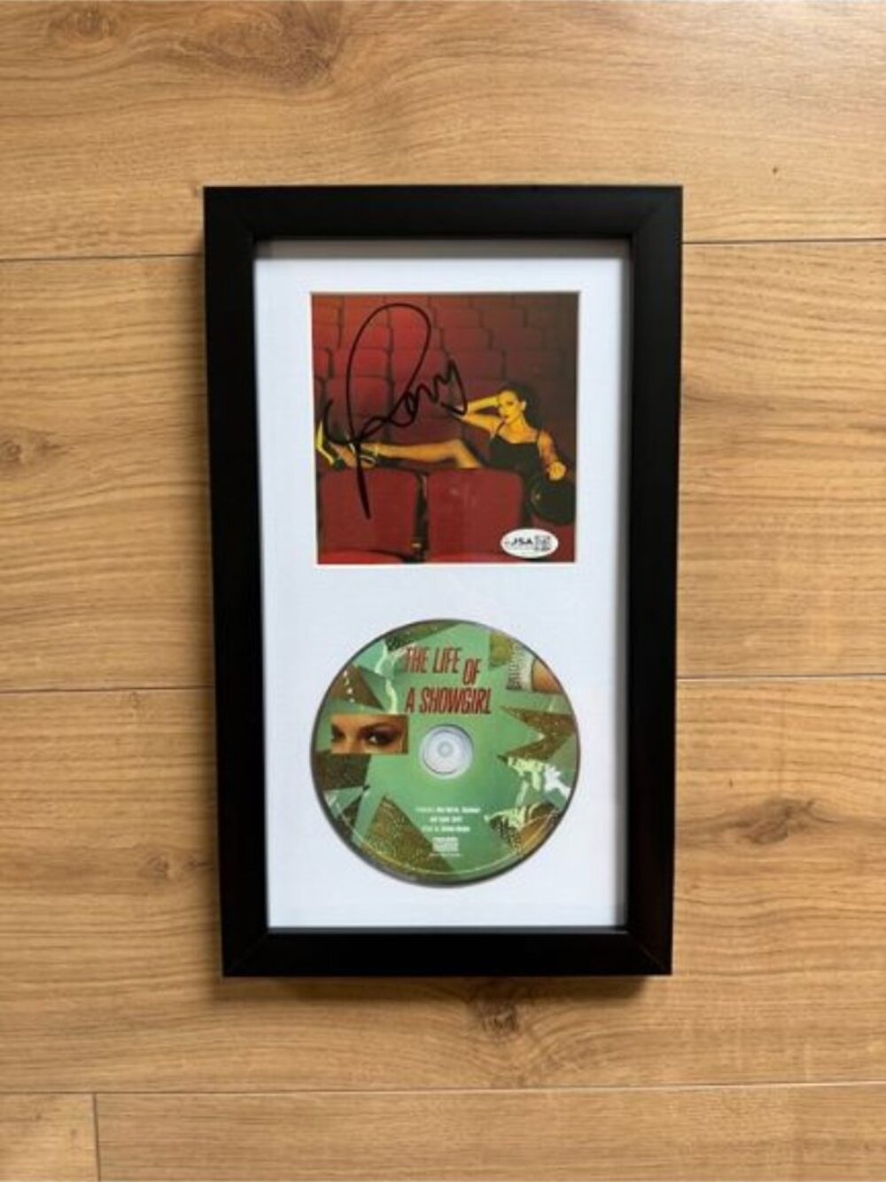 Taylor Swift signed autographed The Life Of A Show Girl CD Photo 4 Framed JSA